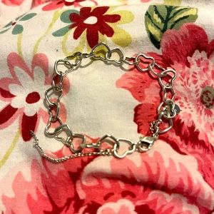 James Avery connected Heart Charm bracelet